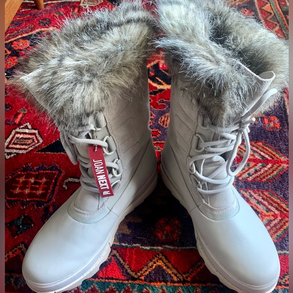 Sorel Women's Joan of Arctic Next Boot, Heavy Rain/Snow, Gray/Dove, Size 10